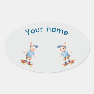 Adesivo Oval Pegatina Ovalada Sweet Collection