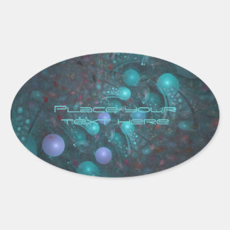 Adesivo Oval Pele da alienígena 001