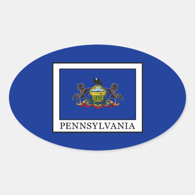 Adesivo Oval Pensilvânia (Frente)