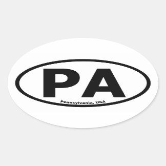 Adesivo Oval Pensilvânia Oval Sticker