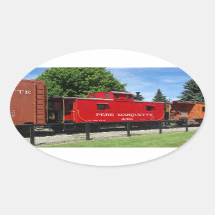 Adesivo Oval Pere Marquette Caboose