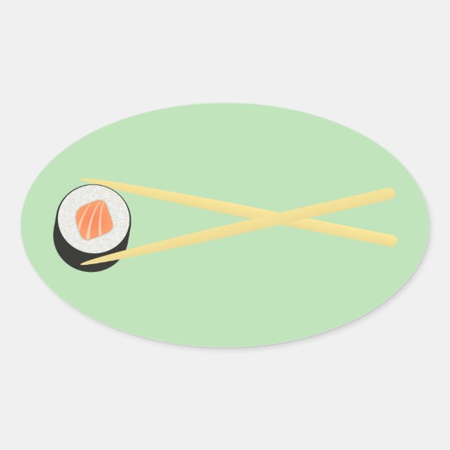 Adesivo Oval Perfeito Sushi I (Frente)