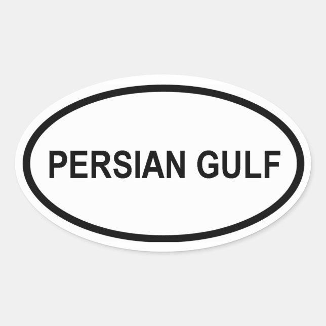 ADESIVO OVAL PERSIAN GULF (Frente)