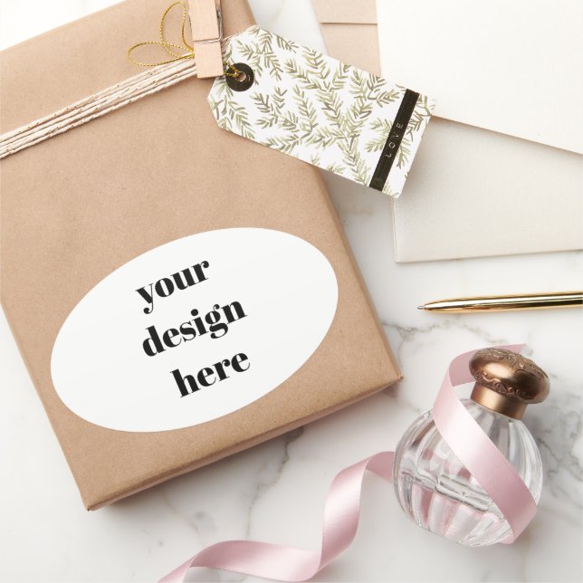 Adesivo Oval Personalizado (Presentear)