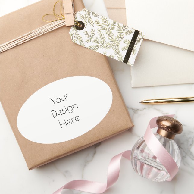 Adesivo Oval Personalizado (Presentear)