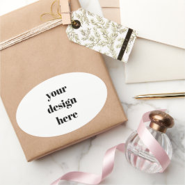 Adesivo Oval Personalizar