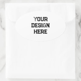 Adesivo Oval Personalizar ou personalizar