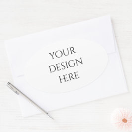 Adesivo Oval Personalizar ou personalizar