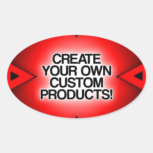 Adesivo Oval Personalizar / Personalizar / Criar seu próprio (Frente)