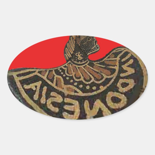 Adesivo Oval Personalizar produto (Frente)