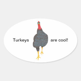 Adesivo Oval Perus são legal, pontilhismo
