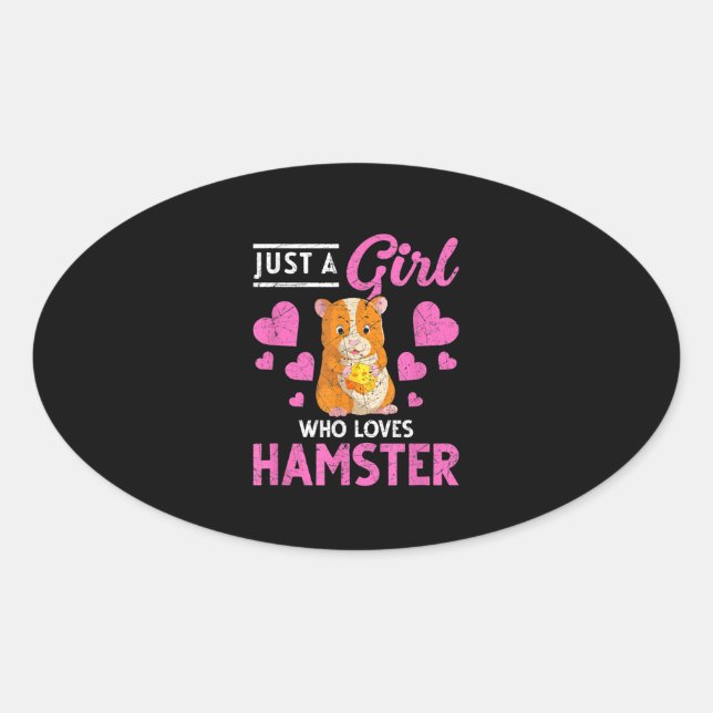 Adesivo Oval Pet Mãe Hamster (Frente)