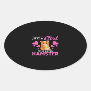 Adesivo Oval Pet Mãe Hamster