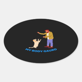 Adesivo Oval "Pet Playful Bond"