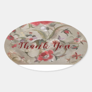 Adesivo Oval Petais e Pastéis: Coleção Floral Sticker