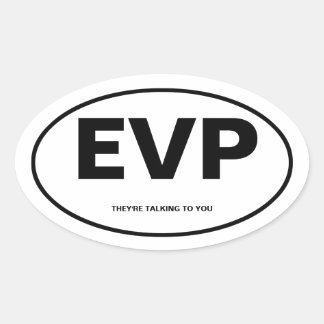 Adesivo Oval Phenomona de Voz Eletrônica