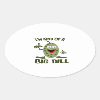 Adesivo Oval Pickle Pickle Pun - Pinheiros Engraçados
