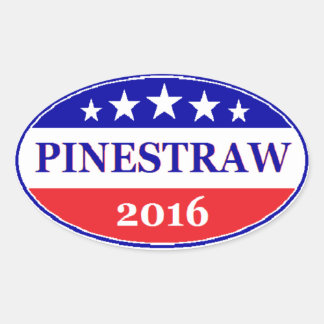 Adesivo Oval PINESTRAW 4 Presidente 2016 Eleição