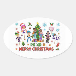 Adesivo Oval PK XD Game for video games lover