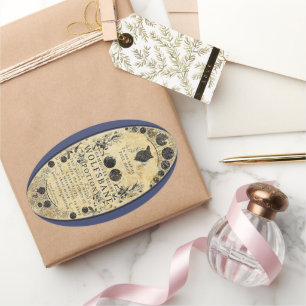 Adesivo Oval Poção de lobisomem Wolfsbane