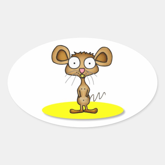 Adesivo Oval Pocket Mouse Stickers (Frente)