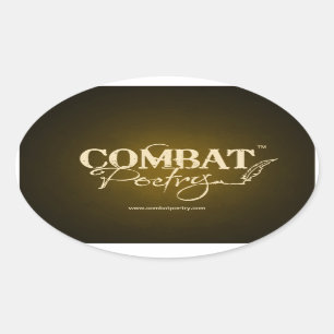 Adesivo Oval Poesia do combate