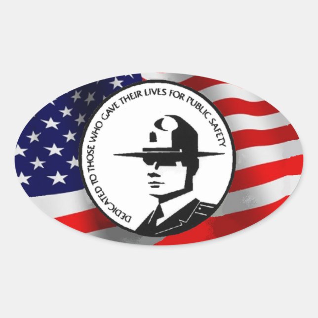 ADESIVO OVAL POLÍCIA MEMORIAL (Frente)