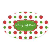 Polkadots vermelhos e verdes de Natal coloridos