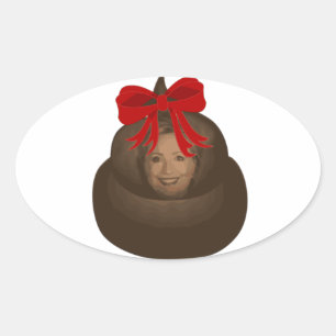 Adesivo Oval Poop de Hillary