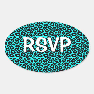 Adesivo Oval Pop Lepard