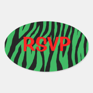 Adesivo Oval Pop Zebra