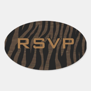 Adesivo Oval Pop Zebra