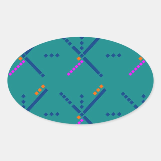 Adesivo Oval Portland Oregon PDX Airport Carpet (Frente)