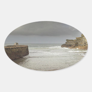 Adesivo Oval Porto de Portreath