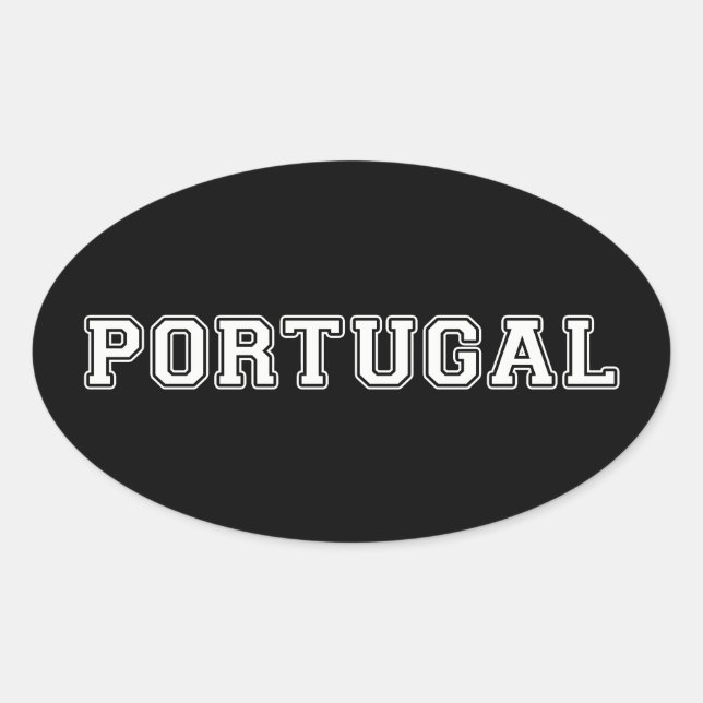 Adesivo Oval Portugal (Frente)