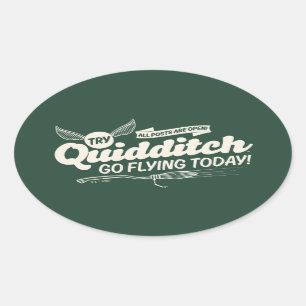 Adesivo Oval POSTER DE Recrutamento QUIDDITCH™