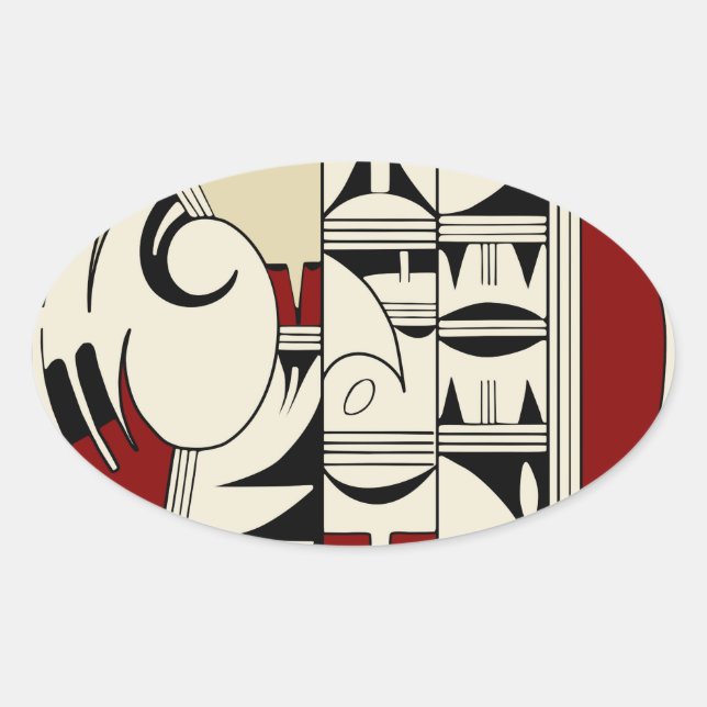 Adesivo Oval Potência Hopi 01 (Frente)