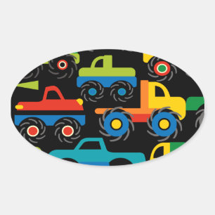 Adesivo Oval Presentes de Transporte de Caminhões legal para M