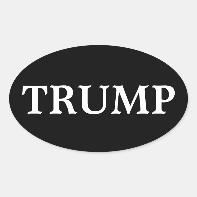 ADESIVO OVAL PRESIDENTE DONALD TRUMP OVAL BUMPER STICKER (Frente)