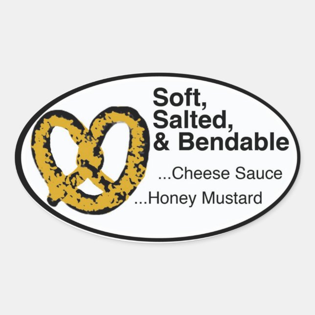 Adesivo Oval Pretzel! (Frente)