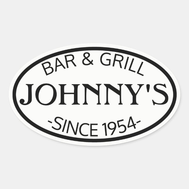 Adesivo Oval Promo Oval Branco (Frente)