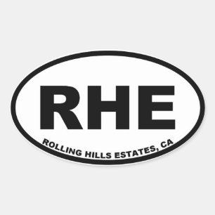 Adesivo Oval Propriedades de RHE Rolling Hills ovais