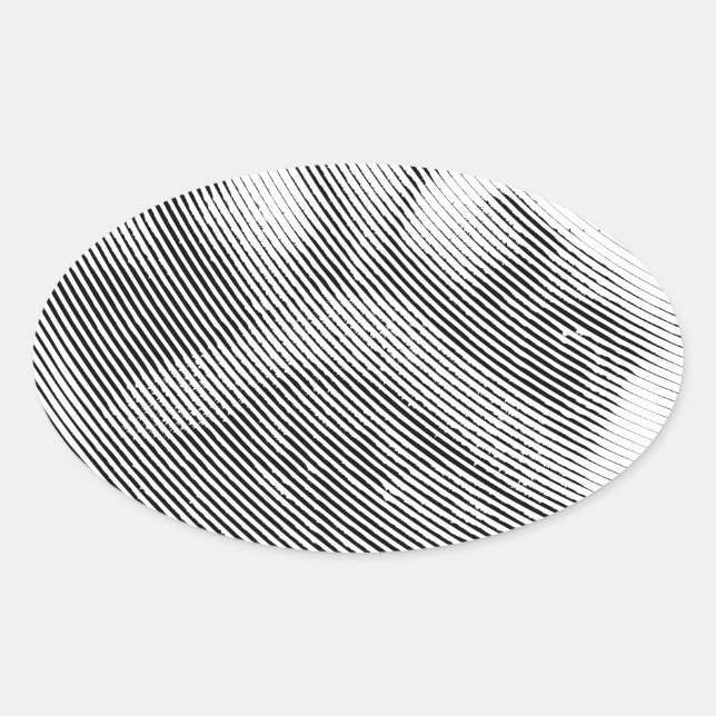 Adesivo Oval Pug Face (Frente)