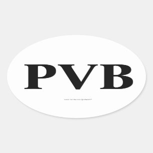 Adesivo Oval "PVB" Ponte Vedra praia FL Oval Bumper Sticker