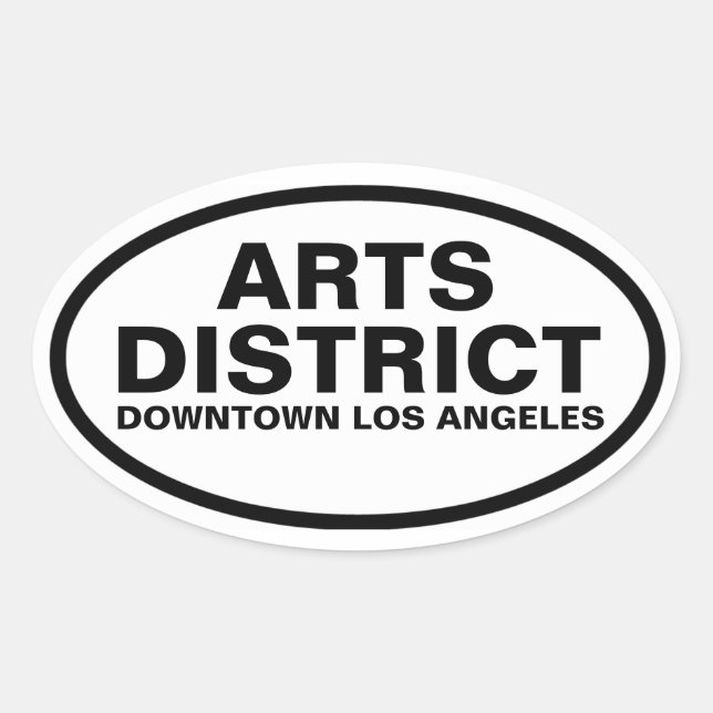 Adesivo Oval QUATRO "Arts District" (Frente)