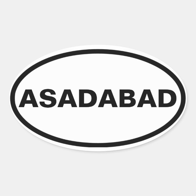 Adesivo Oval QUATRO Asadabad (Frente)