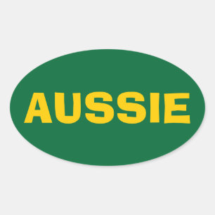 ADESIVO OVAL QUATRO "AUSSIE"