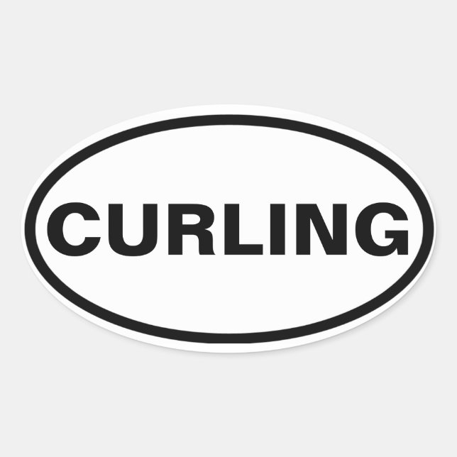 ADESIVO OVAL QUATRO "CURLING" (Frente)