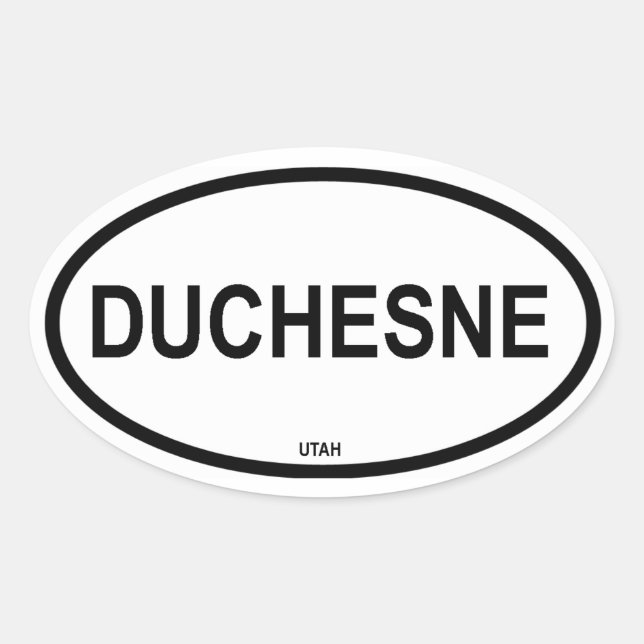 Adesivo Oval QUATRO Duchesne (Frente)