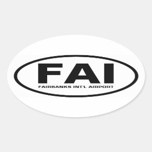 Adesivo Oval QUATRO Fairbanks "FAI"